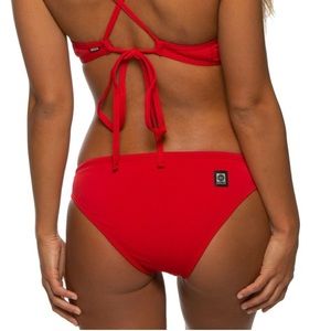 Jolyn red bikini bottom size L